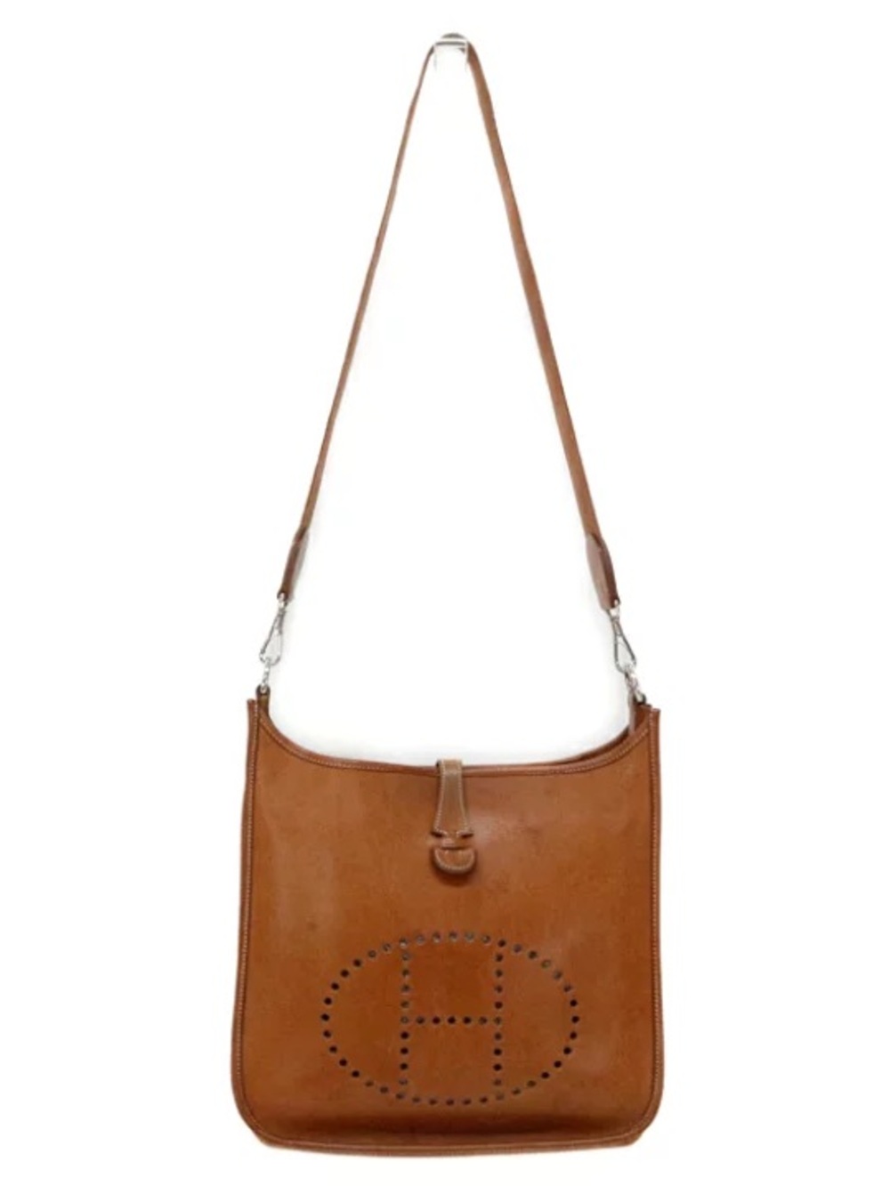 Authentic HERMES EVELYNE PM brown box leather crossbody - Picture 4 of 13